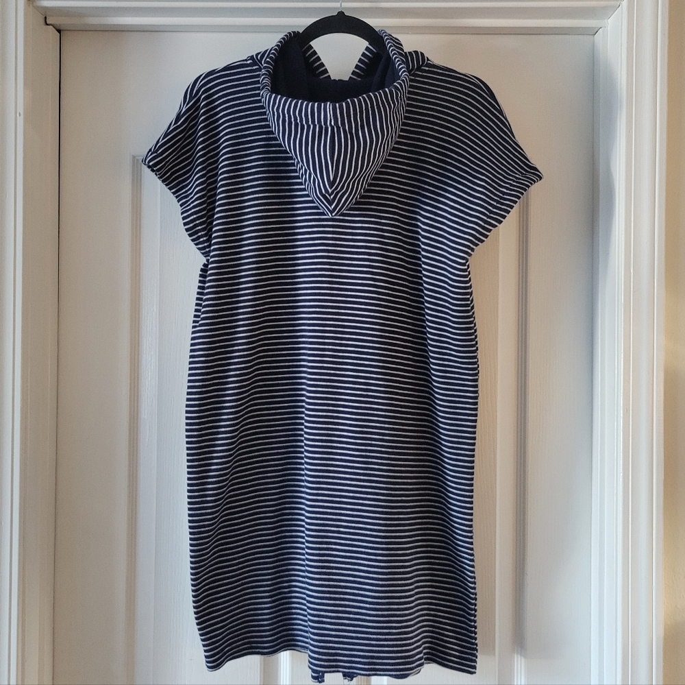 Ralph Lauren Sweatshirt Dress Stripes Jacket Small Sweater Knit Coverup Beach - Picture 2 of 7
